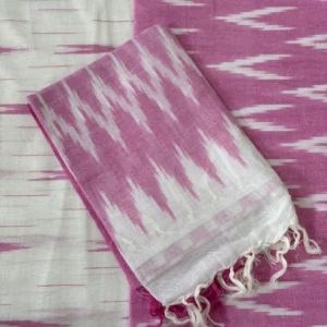Pink Ikat Cotton Salwar Material