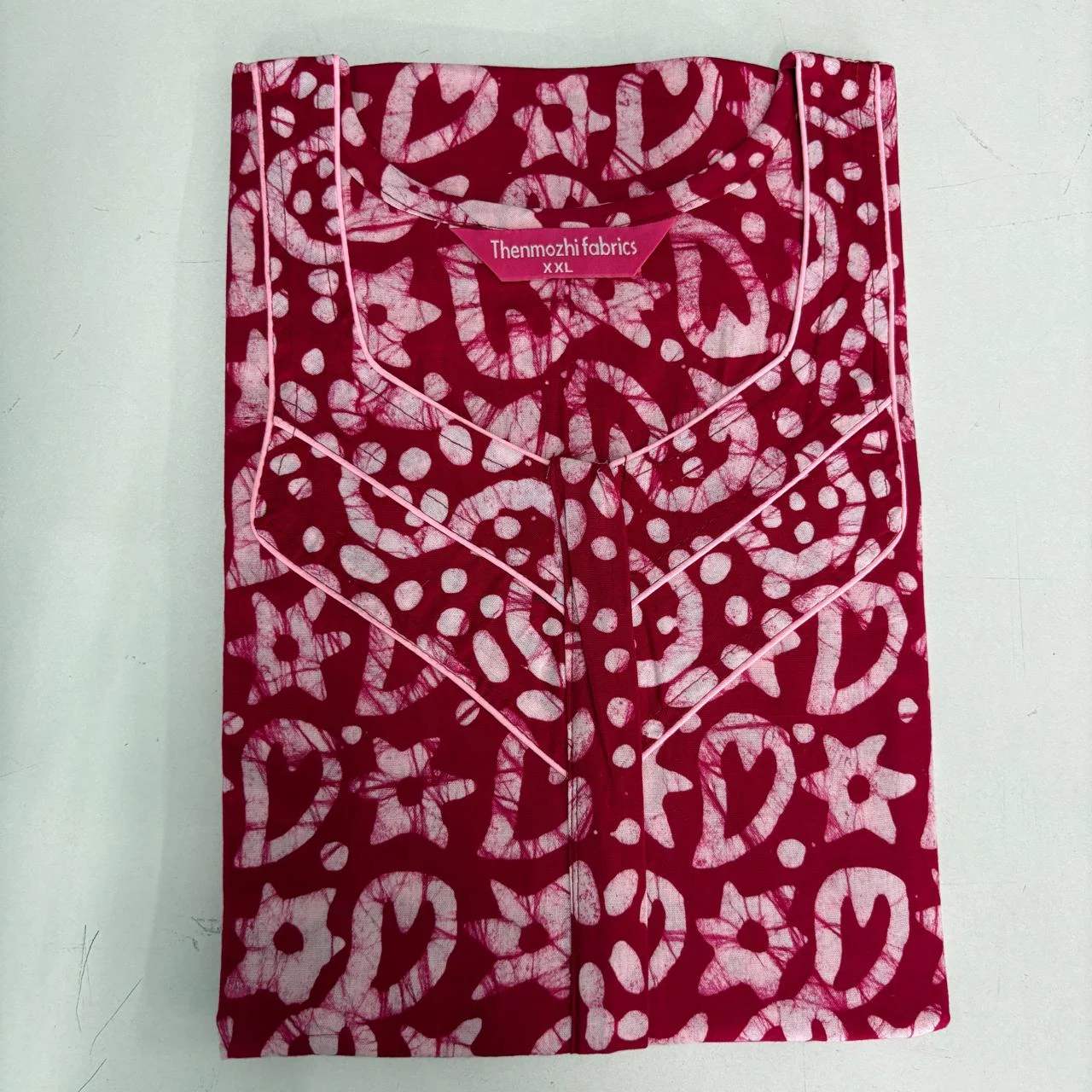 Batik Nighty Cotton Women’s Printed Nightwear - XXL Size