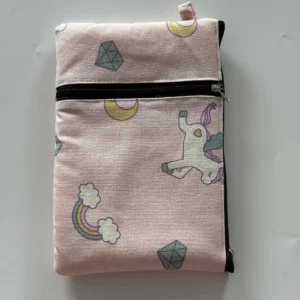 Mobile Pouch Stylish Cotton Two Zip Pouch