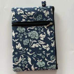 Mobile Pouch Stylish Cotton Two Zip Pouch