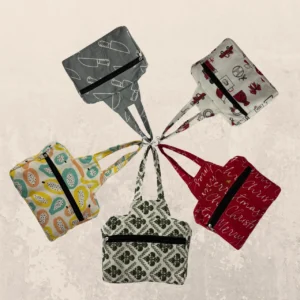 50rs two zip cotton small bag