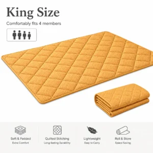 Mustard yellow, light yellow Pattern 7 x 8.5 King Size