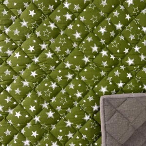green with star design  Slim Bed (5×7 ft)