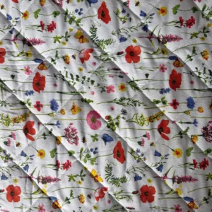 Dark blue colour with lemon design Slim Bed (5×7 ft)