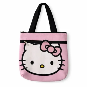 printed cotton sponge bag double zip