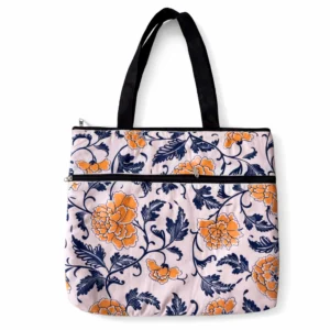 Two Zip Cotton Bag Premium Quality Stylish Designs