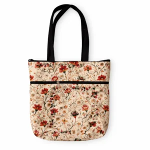 Two Zip Cotton Bag Premium Quality Stylish Designs