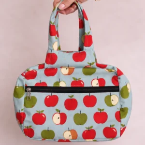 Two Zip Cotton Small Bag