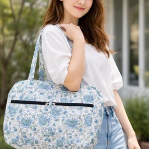 4 zip bag cotton handbag