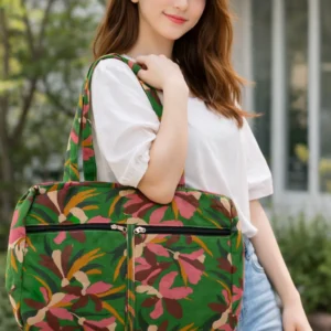 4 zip bag cotton handbag