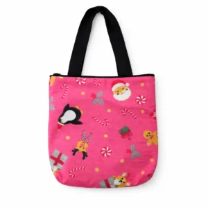 printed cotton sponge bag single zip