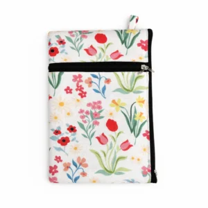 Mobile Pouch Stylish Cotton Two Zip Pouch