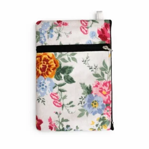 Mobile Pouch Stylish Cotton Two Zip Pouch