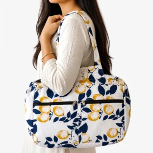 4 zip bag cotton handbag