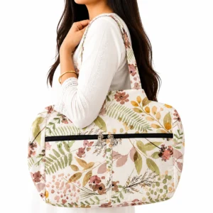 4 zip bag cotton handbag