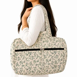 4 zip bag cotton handbag