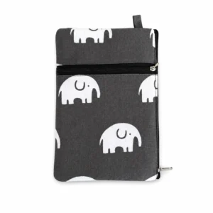 Mobile Pouch Stylish Cotton Two Zip Pouch
