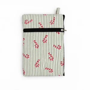 Mobile Pouch Stylish Cotton Two Zip Pouch