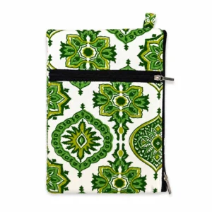 Mobile Pouch Stylish Cotton Two Zip Pouch