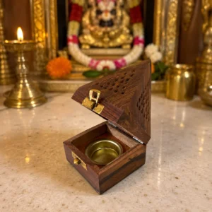 wooden sambrani stand