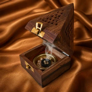 wooden sambrani stand