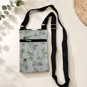 cotton sling bag stylish 2 zip