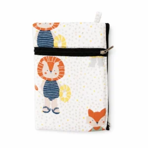 Mobile Pouch Stylish Cotton Two Zip Pouch