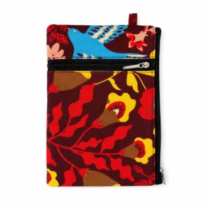 Mobile Pouch Stylish Cotton Two Zip Pouch