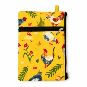 Mobile Pouch Stylish Cotton Two Zip Pouch