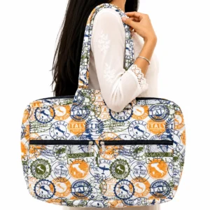 4 zip bag cotton bag
