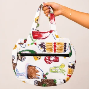 Two zip cotton bag