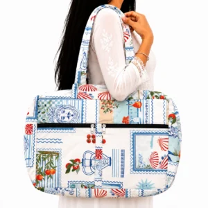 4 zip bag cotton bag