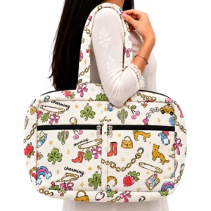 4 zip bag cotton bag