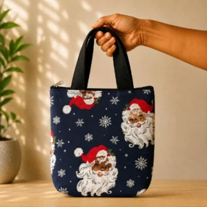 printed cotton sponge bag single zip