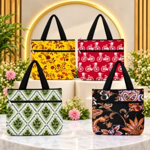 140 rs Two Zip Cotton Bag
